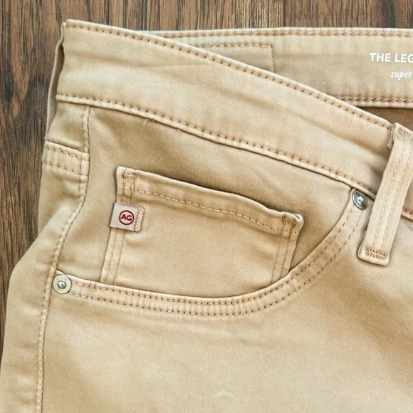 AG Adriano Goldschmied Pants Womens 30 Beige Ankle Leggings Super Skinny Adult - Picture 4 of 11